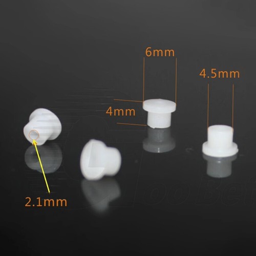 62B 6mm Plastic Motor Shaft Gaskets Bushing Pads for 2mm RC Car Model Robot DIY - Picture 2 of 3
