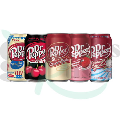 Dr Pepper Fizzy Drink Various Flavours - USA Import
