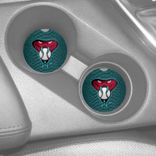 ARIZONA DIAMONDBACKS RUBBER CAR COASTERS SET (2)