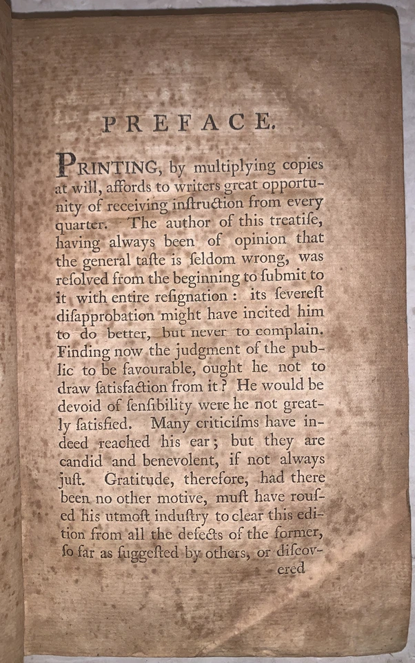 1796, 1st AMERERICAN EDITION, ELEMENTS OF CRITICISM, HENRY HOME KANES, LEATHER - Image 4 of 4