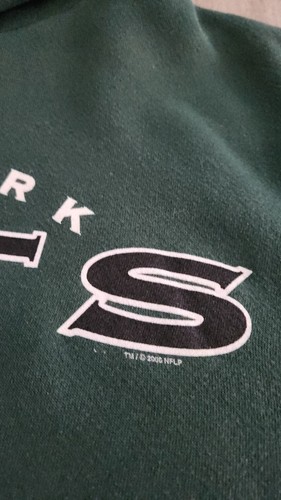Vintage New York Jets Pullover Hoodie Sweatshirt Sz 2XL Lee NFL 2000 Y2K NY - Picture 6 of 12