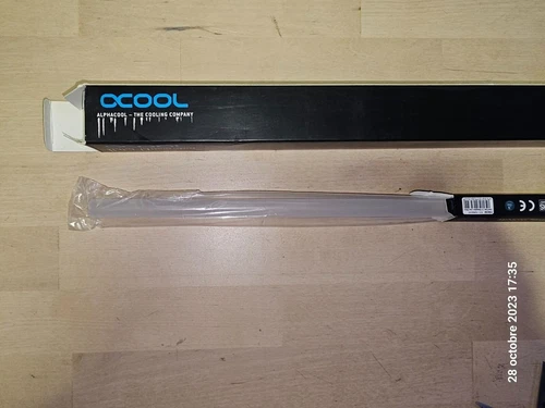 Alphacool 13/10 mm tube acrylique (PMMA) satin, 80 cm