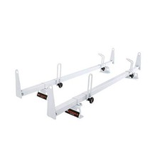Aa-racks Model X202-nv 2 Bar Van Roof Rack System W Ladder Stopper White Aa-racks Model X202-nv 2 Bar Van Roof Rack System W Ladder Stopper White