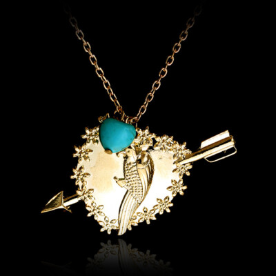 Herz Papagai Kette von MAX Black Caroline für 2 Broke Girls Fans