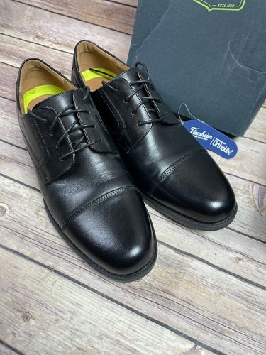 Para hombre Florsheim Cuero Negro Midtown Gorra Buey Zapatos 9,5 - Imagen 2 de 12
