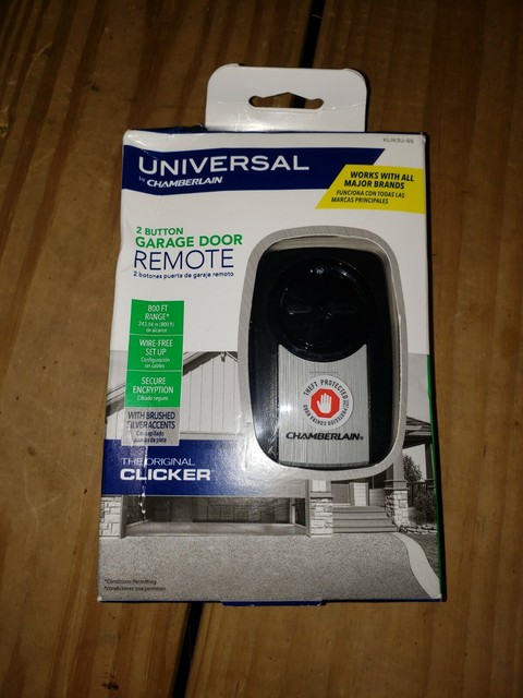 Chamberlain KLIK3U-SS Universal Garage Door Remote - Silver for sale