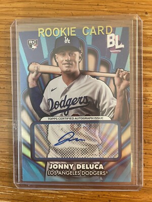 Jonny Deluca Rays 2024 Topps Rookie RC Autograph Auto #OAA-JD MINT