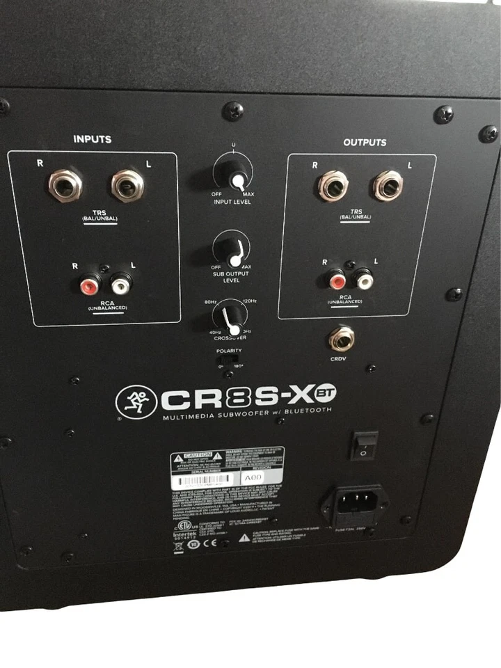 Mackie CR8S-XBT 5" Active Studio Subwoofer with Bluetooth Connectivity 2020 - Image 4 of 4