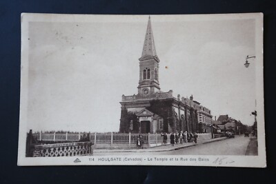 Alte AK: Calvados, Houlgate - Der Tempel und die Rue des Bains