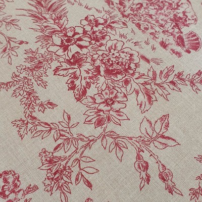 Toile De Coton Imprimée Diabolo Bleue - Motif Floral, Vente Au Demi-mètre