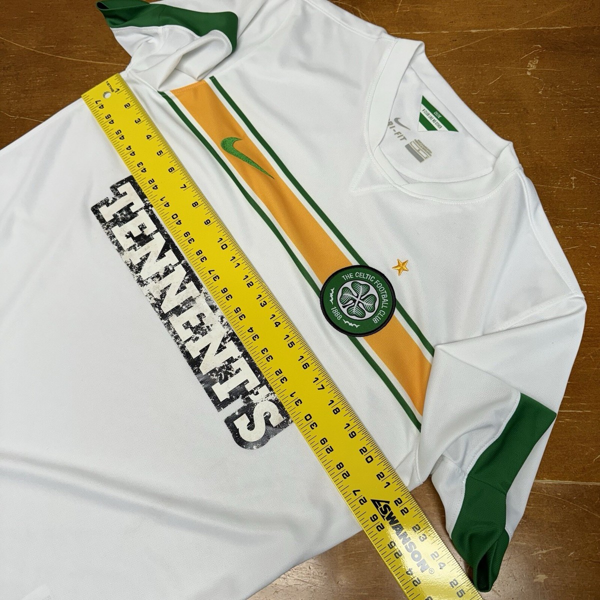 Nike Celtic FC DRI-FIT ジャージ Celtic Jersey Mens Large White Soccer 2014 2015 Dri Fit Nike