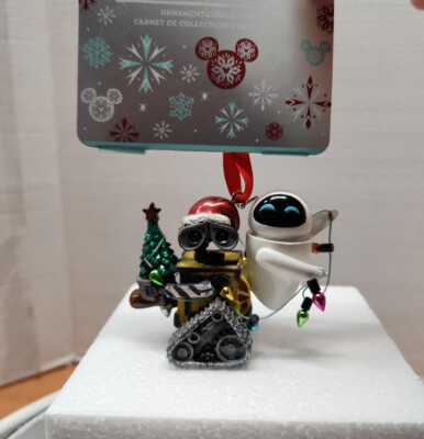 2020 Disney WALL-E & E.V.E. Santa Walle Eve Ornament New in Box