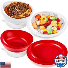 Hushee Adaptive Spill Proof Scoop Bowl and Plate Set with Suction Base Non Sk