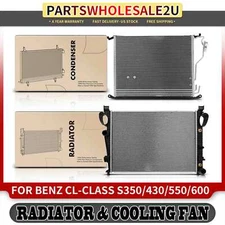 Radiator & AC Condenser Cooling Kit for Mercedes-Benz CL500	CL55 AMG S430 S350	