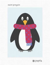 Warm Penguin Needlepoint Kit or Canvas