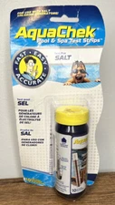 AquaChek Salt Water Test Strips 10 Count for Salt Chlorine Generators