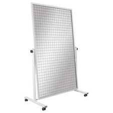 Rasterspiegel XL, Therapiespiegel Standspiegel für Physiotherapie, fahrbar