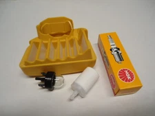 TUNE UP SERVICE KIT FILTER SET W/ BULB fits Husqvarna 455 460 RANCHER CHAINSAW