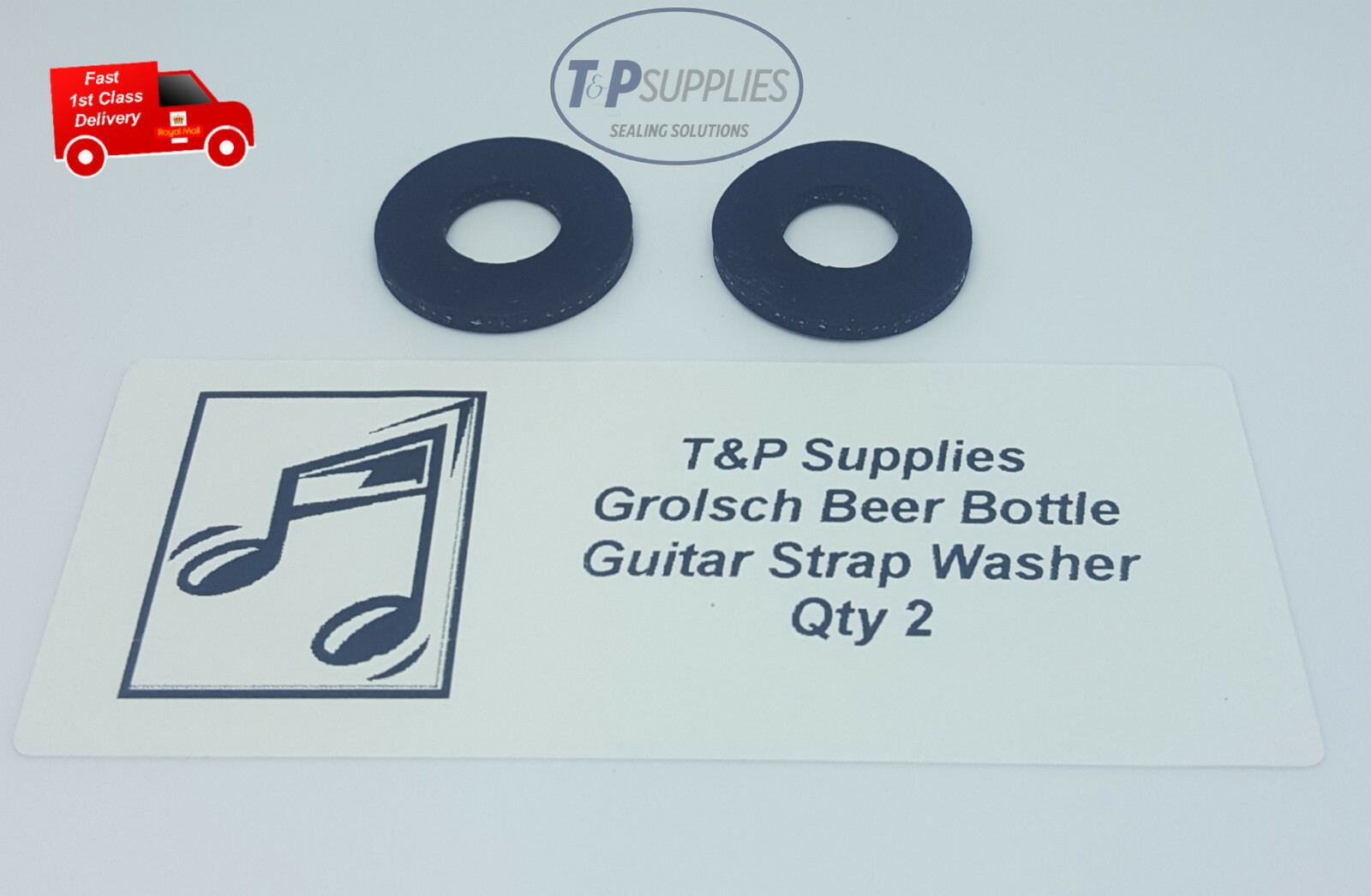 Rubber Guitar Strap Lock Locking Washer Easy To Fit 2 washers eBay