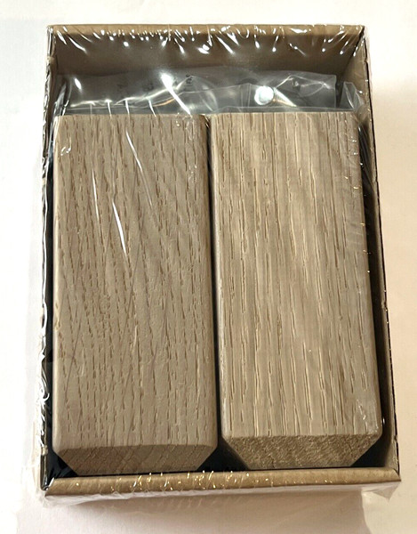 Pack de 2, IKEA STUBBARP Pierna Ajustable Efecto Nogal Gris Claro 402.935.67, NUEVO
