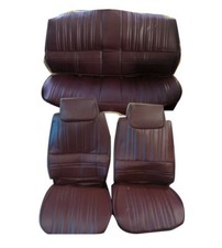 1983-1984 Hurst Olds Cutlass 442 Maple Red Vinyl Front Rear Seat Covers Set