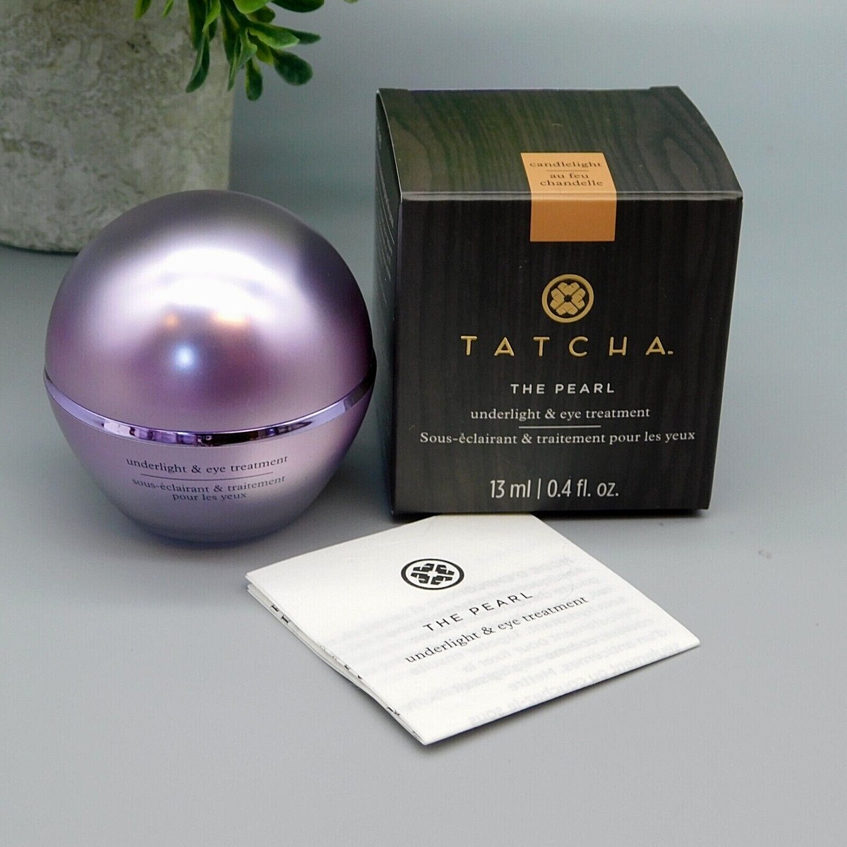 TATCHA The Pearl Eye Treatment & Underlight Candlelight 0.4 oz New