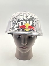 KTM Hat Grey Kuni Embroidered Red Bull Logo Mud Splatter Wings For Life L/XL