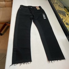 Levi's 501 Womens Jeans 29x30 Black Original Button Fly