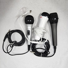 Lot of 3 Microphones-Used for Karaoke 2 Audio Jack - I HDMI