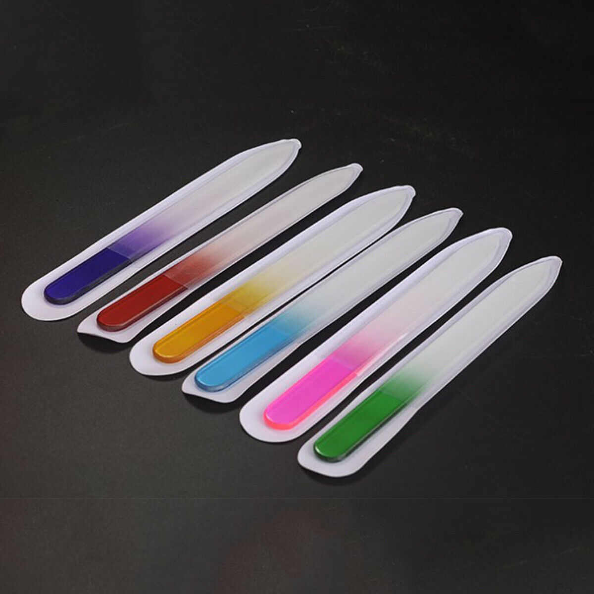 1/4X Colorful Crystal Glass Nail File Buffer Art Nail Files Manicure ...