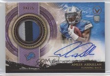 2015 Topps Valor of Honor Strength 28/75 Ameer Abdullah Patch Auto Shield a1c