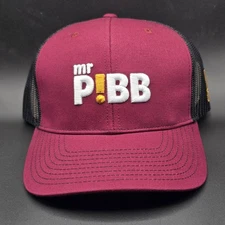 Mr. Pibb Soda Logo Trucker Baseball Cap Hat Mesh Adjustable Embroidery BRAND NEW