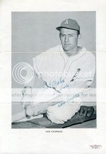Sam Chapman Signed Jsa Certified 7x9 Photo Authentic Autograph