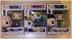 Funko Pop Lot of 3: Marvel Thor 1040, DC Harley Quinn 307, Eternals Dane Whitman
