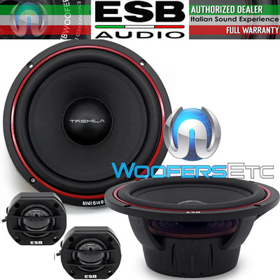 ESB AUDIO 3.6K2 6.5'' COMPONENT MID-WOOFERS 120W RMS SPEAKERS 90W RMS TWEETERS