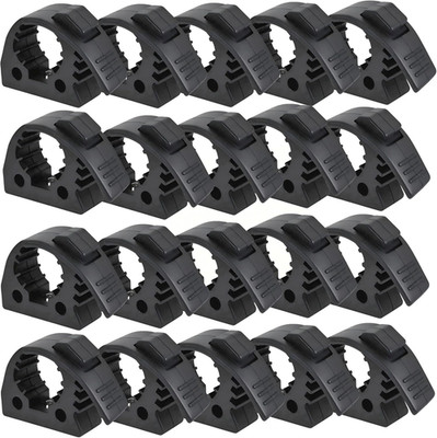 20 Pcs Shovel Holder Quick Release Rubber Clamp Grip Mounting Kit Universal