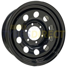 x4 16x7 BLACK MODULAR STEEL WHEELS 6x139.7 ET08 TOYOTA HILUX