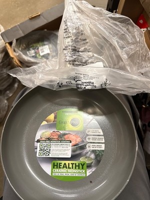 GreenPan Frypan Medium Ceramic Nonstick PFAS-Free Stainless Steel Pan