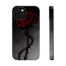 Dark Gothic Rose Thorned Beauty Phone Case For iPhone Samsung