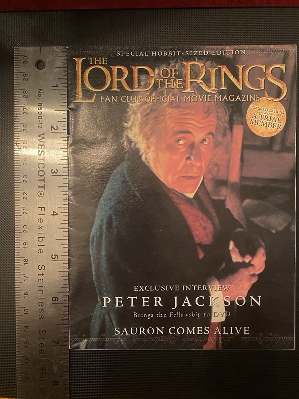 The Lord of the Rings Fan Club Movie Magazine Hobbit-Sized Edition 