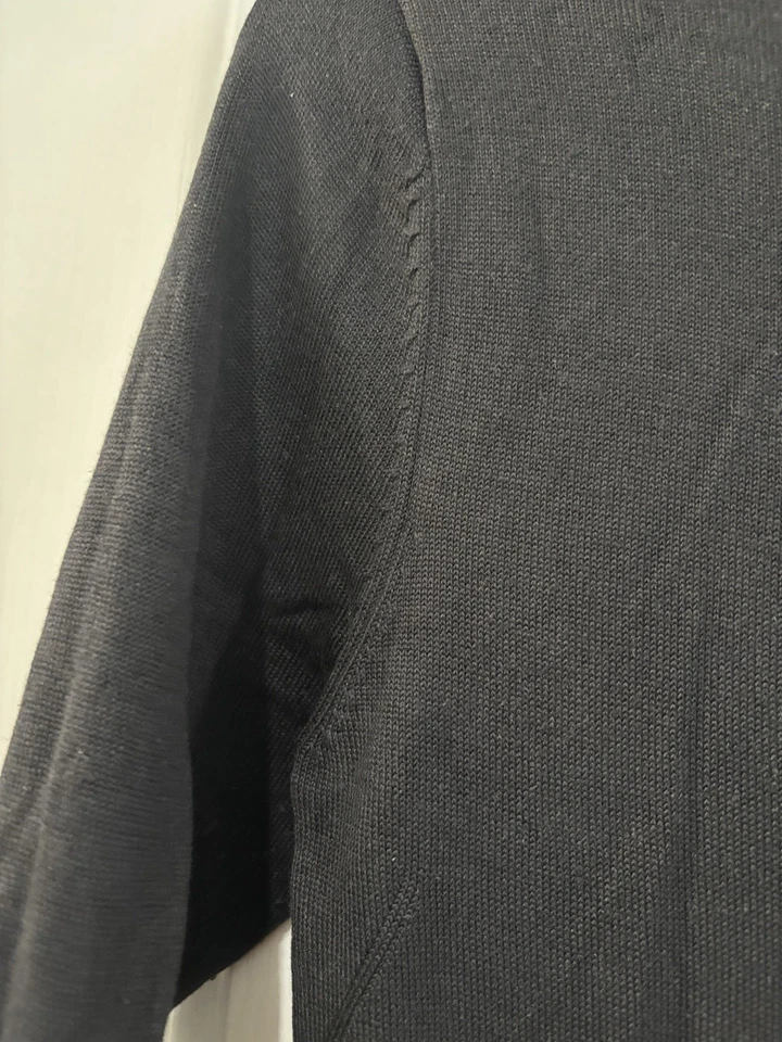 Blusa Ann Taylor Vintage Manga 3/4 Clásica Negra Talla S Foto 4 de 4