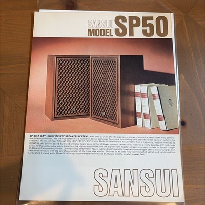SanSui Model SP50 High Fidelity Speaker System Promo Bulletin 