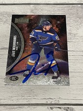 Jake Neighbours Signed Card Metal Universe RC JSA COA IP Auto St. Louis Blues a