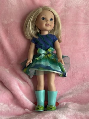 American Girl WellieWishers Camille Doll 14.5  In Original Outfit With Boots