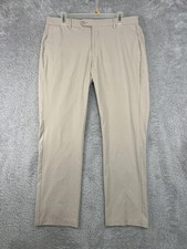 Peter Millar Pants Mens 35x28 Tag 35x32 Beige Surge Performance Trouser