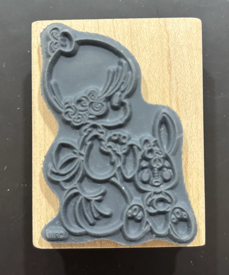 Estampilla de goma Stampendous Precious Moments “Girl Praying” UH001 Bunny Foto 2 de 2