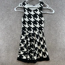 Charming Charlie Women's Dress Size Medium Black White Sleeveless Pullover