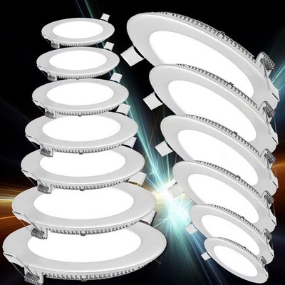 LED Panel Einbaustrahler Einbauleuchte Flach Einbauspots Deckenleuchte 230V Slim