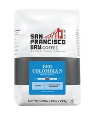 San Francisco Bay Coffee 100 Colombian 28 oz Bag, Ground Medium Roast Packagi...