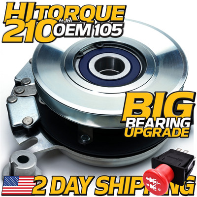 HiTorq 210ftlb (OEM 105) Clutch 605777 605777K & PTO Switch for Hustler 5219-191